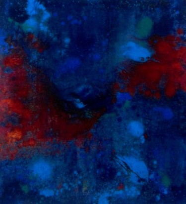 Peinture intitulée "BLEU SALMI 10" par Sea'S Artist, Œuvre d'art originale, Acrylique