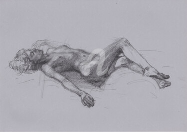 Rysunek zatytułowany „Nude Erotic Art Sex…” autorstwa Samira Yanushkova, Oryginalna praca, Grafit