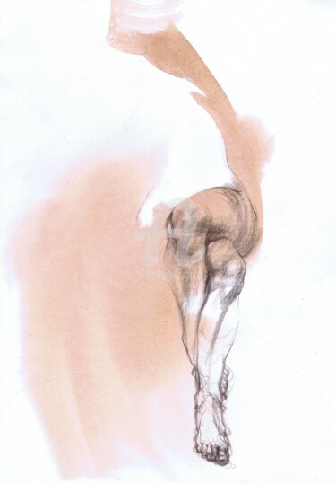 Drawing titled "Poetic Seduction" by Samira Yanushkova, Original Artwork, Watercolor