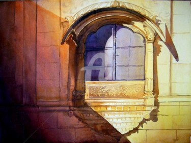 Peinture intitulée "Light and Shadow on…" par Samiran Sarkar, Œuvre d'art originale, Huile