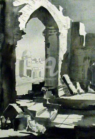 Painting titled "Heritage" by Samiran Sarkar, Original Artwork