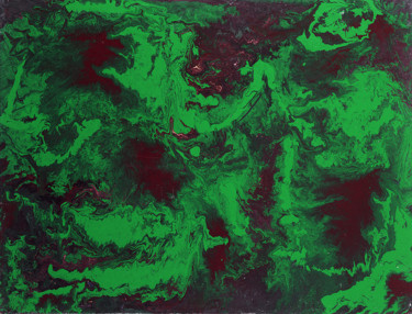 Painting titled ""Emerald Giant"" by Sami, Original Artwork, Acrylic