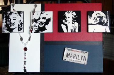 Collages titled "Monroe x 4" by Samitha Hess, Original Artwork, Other