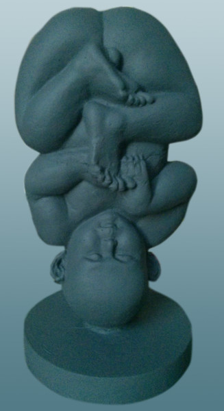 Sculpture intitulée "Nieuw leven" par Sam Masoud, Œuvre d'art originale, Béton