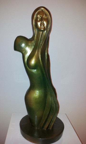 Skulptur mit dem Titel "De trotse vrouw" von Sam Masoud, Original-Kunstwerk, Beton