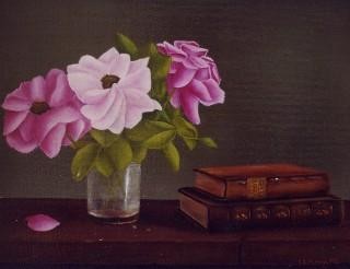 Painting titled "eau de rose" by Sammy Zerrouk, Original Artwork