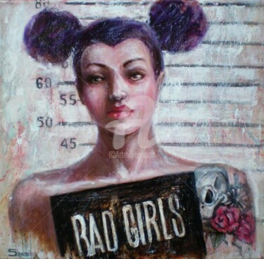 Painting titled "BAD GIRLS" by Samobrod Irina, Original Artwork