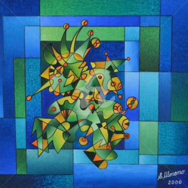 Peinture intitulée "L’HONNÊTETÉ" par Salvador  Moreno, Œuvre d'art originale, Huile
