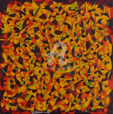 Peinture intitulée "SE SURPASSER" par Salvador  Moreno, Œuvre d'art originale, Huile
