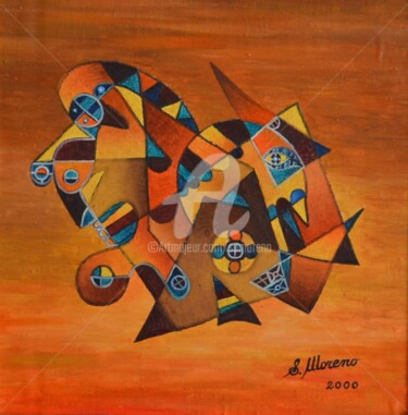 Peinture intitulée "LA  TOLERANCE" par Salvador  Moreno, Œuvre d'art originale, Huile