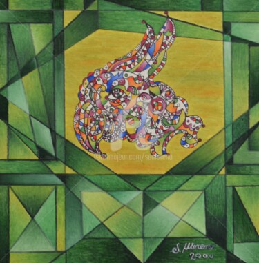 Peinture intitulée "LE  PIEGE" par Salvador  Moreno, Œuvre d'art originale, Huile