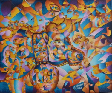 Peinture intitulée "PASSION DE LA PRAIR…" par Salvador  Moreno, Œuvre d'art originale, Huile