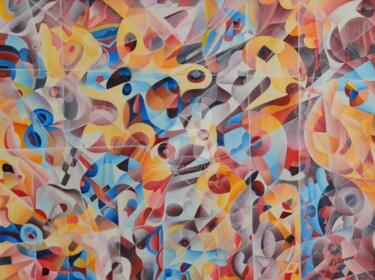 Peinture intitulée "CLARETE" par Salvador  Moreno, Œuvre d'art originale, Huile