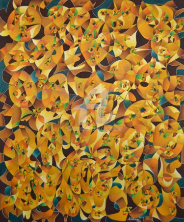 Peinture intitulée "L'EMPATHIE" par Salvador  Moreno, Œuvre d'art originale, Huile