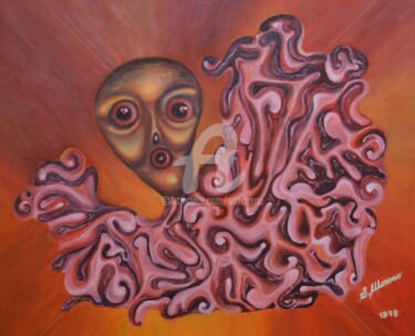 Peinture intitulée "ETRE D'UN REVE" par Salvador  Moreno, Œuvre d'art originale, Huile