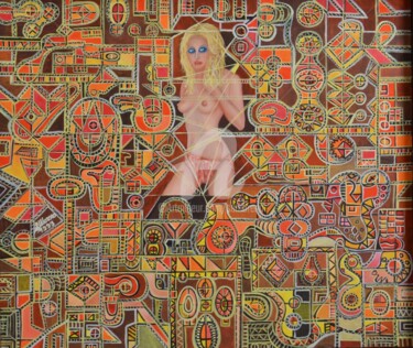 Peinture intitulée "LE POUVOIR DE LA FE…" par Salvador  Moreno, Œuvre d'art originale, Huile
