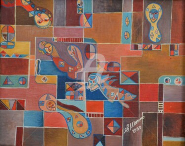Pintura intitulada "ECOLOGIE" por Salvador  Moreno, Obras de arte originais, Óleo