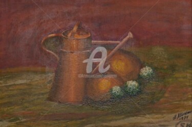 Painting titled "FRUITS" by Salvador  Moreno, Original Artwork