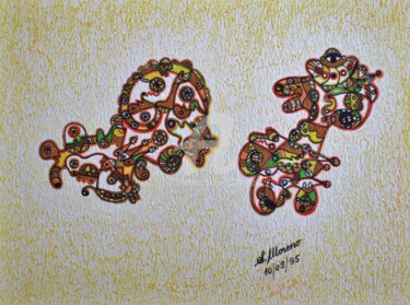 Tekening getiteld "LA MEMOIRE COLLECTI…" door Salvador  Moreno, Origineel Kunstwerk, Anders