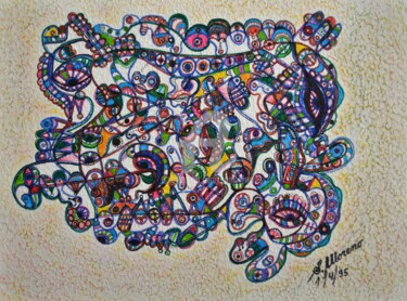 Drawing titled "SAGESSE SPIRITUELLE" by Salvador  Moreno, Original Artwork, Other