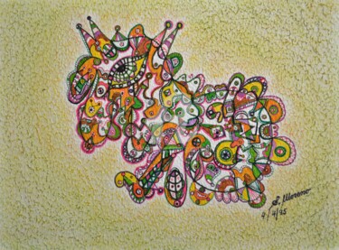 Drawing titled "LA CULTURE POUR TOUS" by Salvador  Moreno, Original Artwork, Other