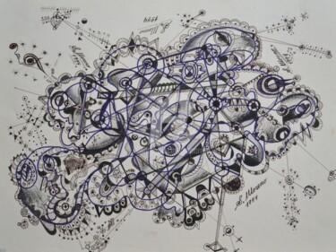 Рисунок под названием "CREATION NATURELLE" - Salvador  Moreno, Подлинное произведение искусства, Другой
