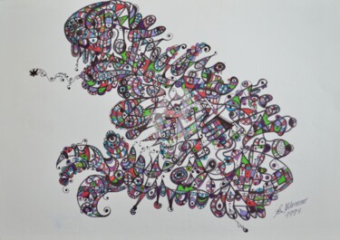 Dessin intitulée "CORRELATION" par Salvador  Moreno, Œuvre d'art originale, Autre