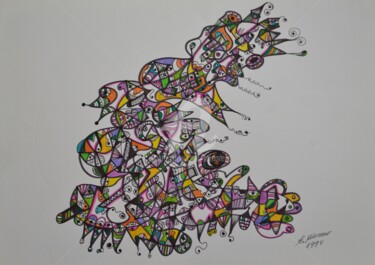 Drawing titled "ENERGIE PHYSIQUE" by Salvador  Moreno, Original Artwork, Other