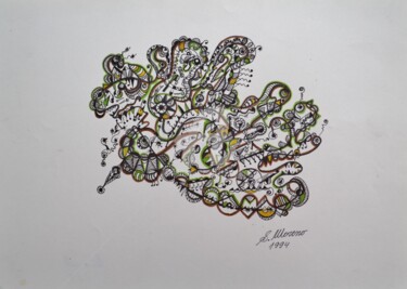 Tekening getiteld "ESPRIT RATIONNEL" door Salvador  Moreno, Origineel Kunstwerk, Anders