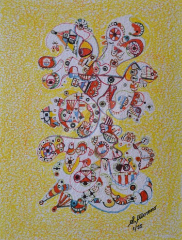 FANTOME Dessin intitulée "FANTOME" par Salvador Moreno, Œuvre d'art originale, Autre
