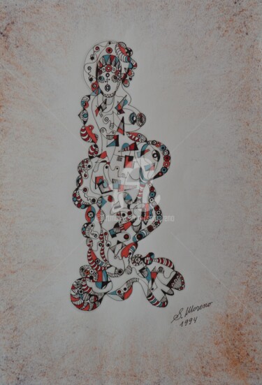 Drawing titled "LA POUPEE" by Salvador  Moreno, Original Artwork, Other