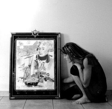 Dessin intitulée "Petite fille de l'O…" par Samos17 Portraitiste, Œuvre d'art originale, Crayon