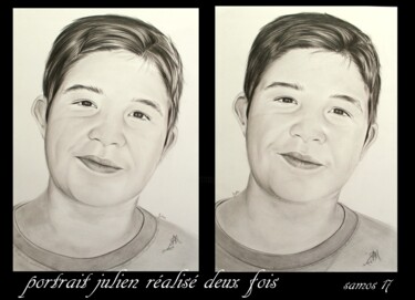 "julien réalisé deux…" başlıklı Resim Samos17 Portraitiste tarafından, Orijinal sanat, Kalem