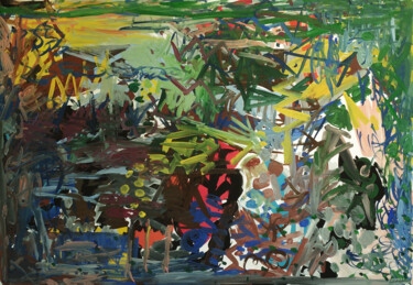 Картина под названием "Galerie d'art." - Yuriy Samsonov, Подлинное произведение искусства, Гуашь