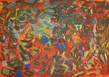 Malerei mit dem Titel "Cette fois." von Yuriy Samsonov, Original-Kunstwerk, Gouache