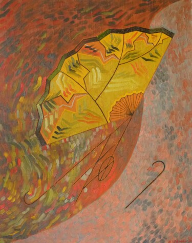Pittura intitolato "Éventail du destin" da Samuel Ackerman, Opera d'arte originale, Olio
