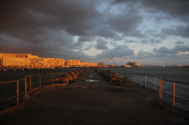 Photographie intitulée "Le Havre digue Augu…" par Samuel Colliard, Œuvre d'art originale, Photographie numérique