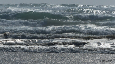 Photographie intitulée "Les vagues" par Samuel Colliard, Œuvre d'art originale, Photographie numérique