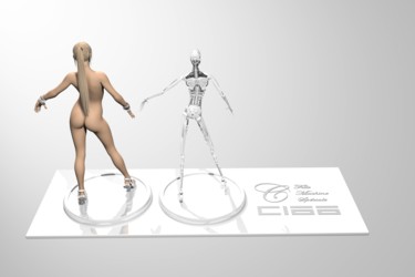 Arte digital titulada "virtuality-ciaa-rob…" por Samuel De Cruz, Obra de arte original, Modelado 3D