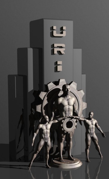 数字艺术 标题为“UNIVERSAL ROBOTICS…” 由Samuel De Cruz, 原创艺术品, 三维建模