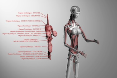Arte digitale intitolato "ANAMI - oragnics.jpg" da Samuel De Cruz, Opera d'arte originale, Modellazione 3D