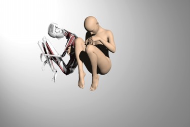 Arts numériques intitulée "CIAA-Foetus.jpg" par Samuel De Cruz, Œuvre d'art originale, Modélisation 3D