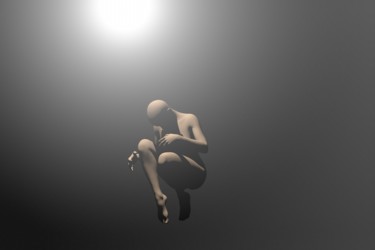 Arte digital titulada "CIAA-robot foetus.j…" por Samuel De Cruz, Obra de arte original, Modelado 3D