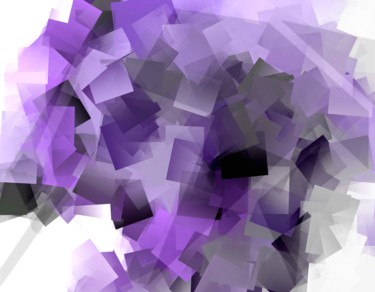 Digitale Kunst mit dem Titel "CUBISME Violet.jpg" von Samuel De Cruz, Original-Kunstwerk, Digitale Malerei