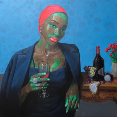 Malerei mit dem Titel "MOMENT" von Samuel Olutimileyin Taiwo, Original-Kunstwerk, Acryl