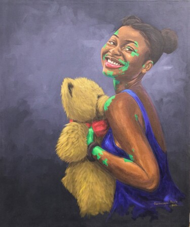 Картина под названием "THAT FEELING" - Samuel Olutimileyin Taiwo, Подлинное произведение искусства, Акрил