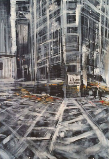 Peinture intitulée "New york" par Samwell, Œuvre d'art originale