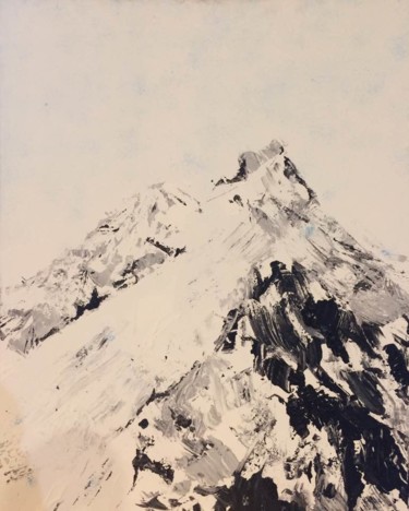 Peinture intitulée "La montagne" par Samwell, Œuvre d'art originale