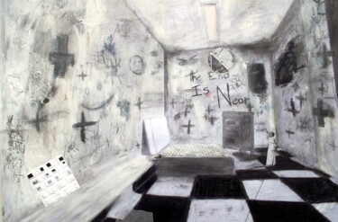 "To juz jest koniec" başlıklı Resim Samy Sfoggia tarafından, Orijinal sanat, Grafit