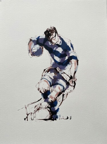 제목이 "Peinture rugby"인 미술작품 Samuel Robert로, 원작, 아크릴